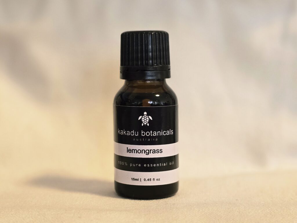 Lemongrass Essential Oil by Kakadu Botanicals - minimalist, natural, premium Australian product image.